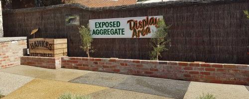 Exposed Aggregate Display